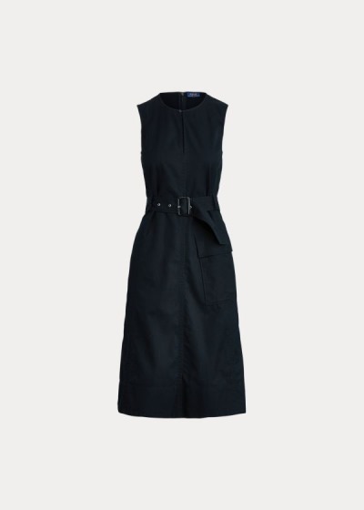 Women's Polo Ralph Lauren Belted Chino Dresses | 302681HAD